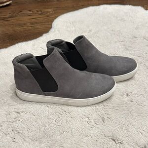 Coconuts by Matisse Gray Suede Slip-On Sneakers